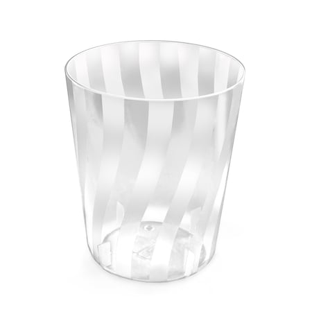 Azar Displays Striped Display Container/Small Waste Basket 222966-GS